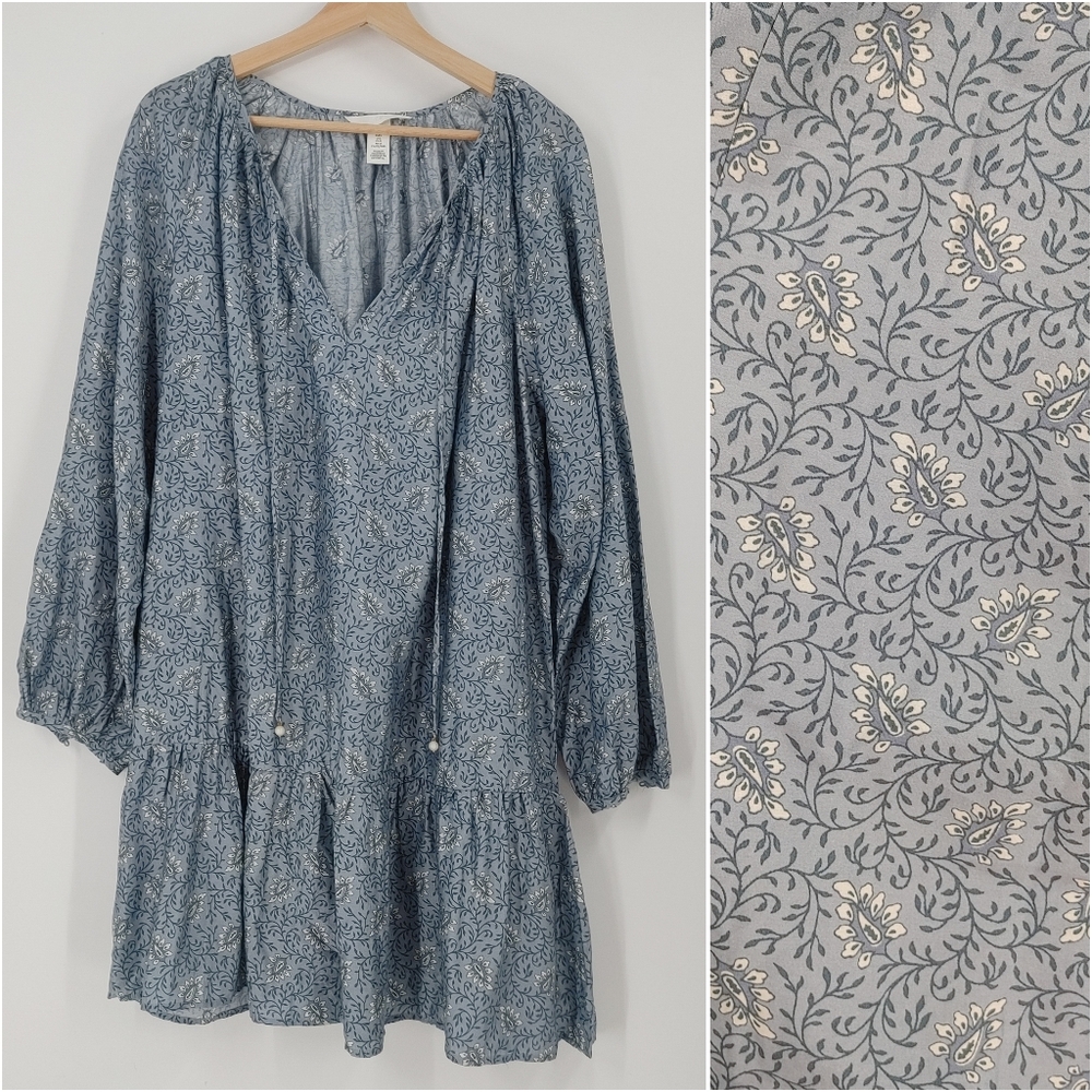 Floral Blue Mini Dress